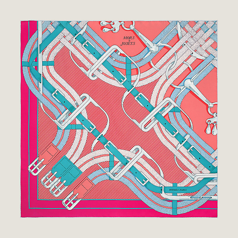 ビーチのお供に今すぐ着れるHermes Mors a Jouets Detoureパレオ Mors a Jouets Chemise Detail wash scarf 90 | Hermès UAE